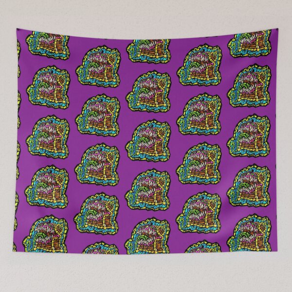 Item preview, Mimic Dungeon Monster Stained Glass Fantasy Illustration designed and sold by WhatWhatDesigns.