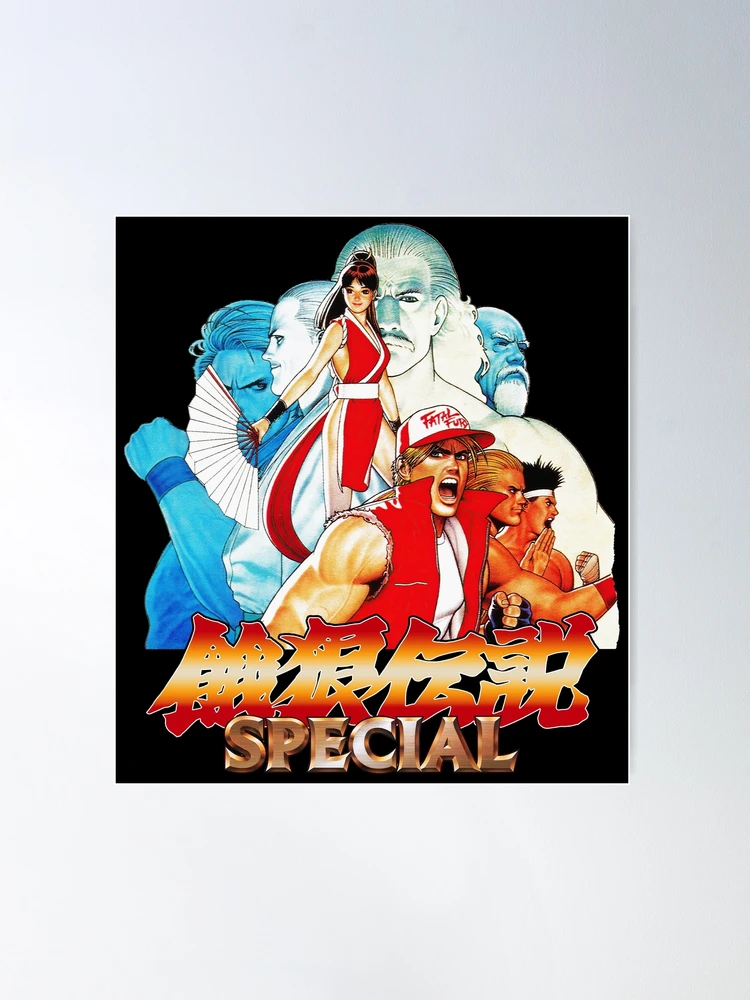 Fatal Fury Wild Ambition SNK Arcade Glossy Promo Ad Poster