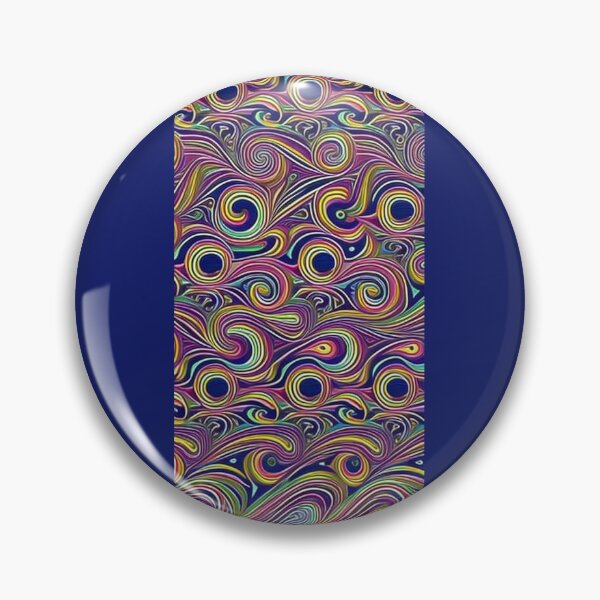 Item preview, Colorful swirl and feather fantasy pattern artwork designed and sold by Earth Nature Creations.