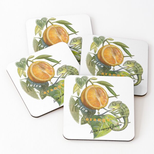 Item preview, Copie de a lizard catches a drop of orange designed and sold by bonjourmadame4.