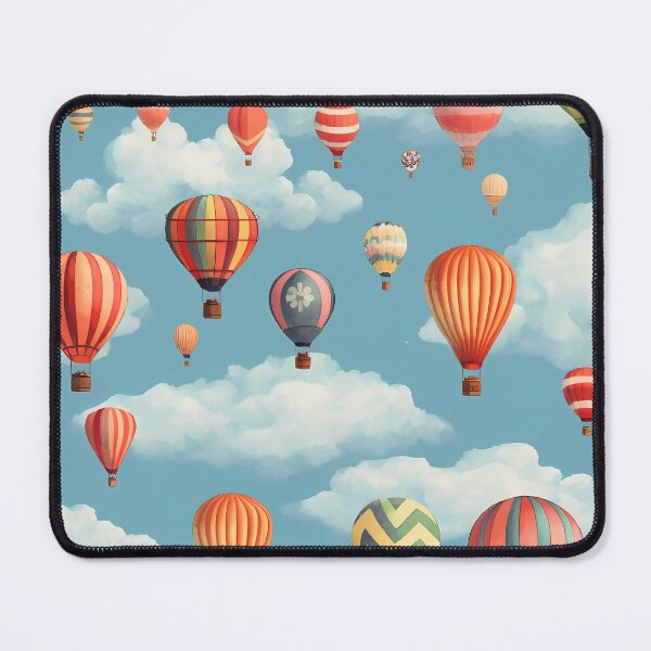 Item preview, Hot air balloons vintage pattern designed and sold by SweetWhiskers.