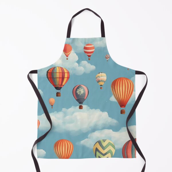 Item preview, Hot air balloons vintage pattern designed and sold by SweetWhiskers.
