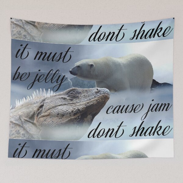 Item preview, It Must Be Jelly Cause Jam Don't Shake Iguana and Polar Bear designed and sold by LILAC-INFANT.