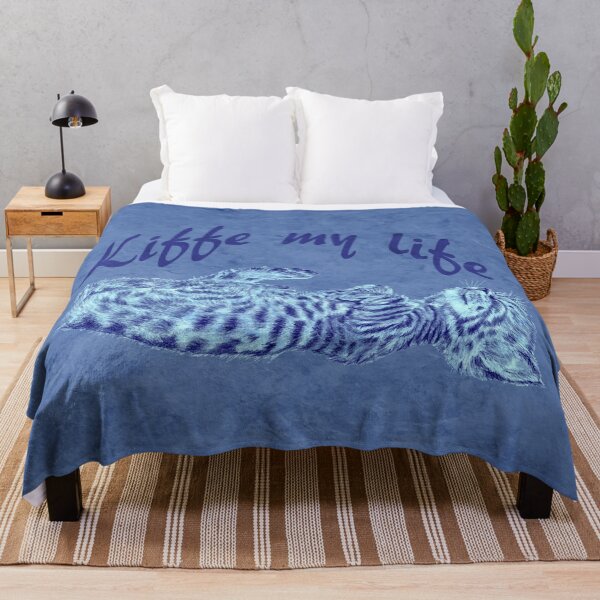 Item preview, Kitten sleeping on its back, Kiffe my life 1 - blue marbled version designed and sold by SylvieG18.