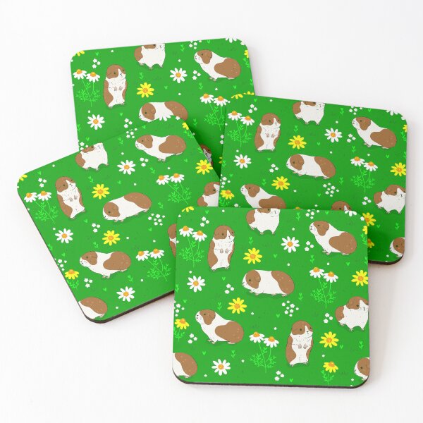 Item preview, cute Guinea pigs daisy floral designed and sold by Gossip Rag.