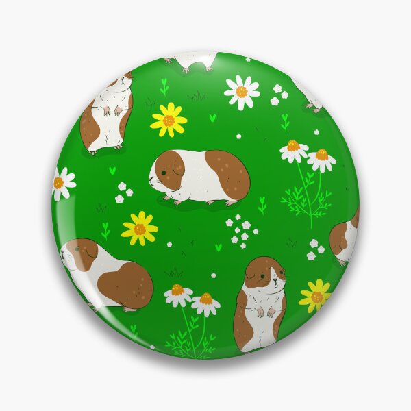 Item preview, cute Guinea pigs daisy floral designed and sold by Gossip Rag.