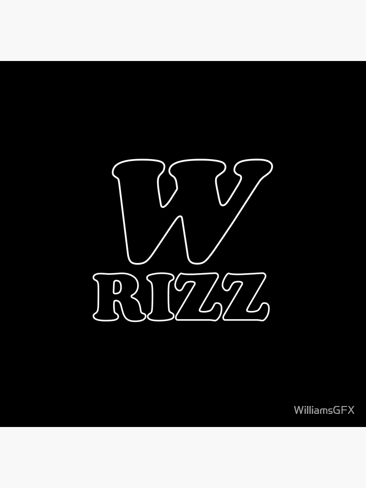 Thumbnail 4 of 4, Clock, W Rizz designed and sold by WilliamsGFX.