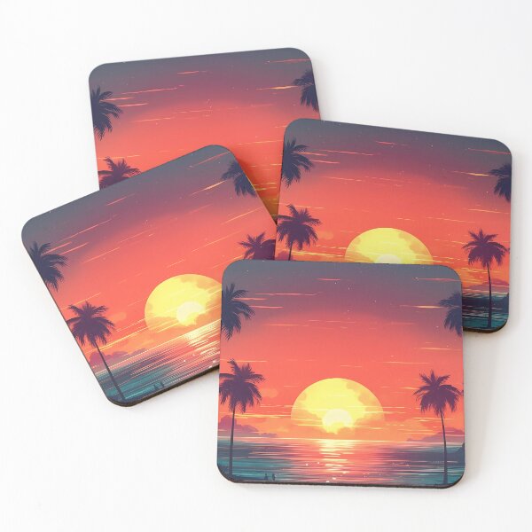 Item preview, Retro style beach setting designed and sold by SweetWhiskers.