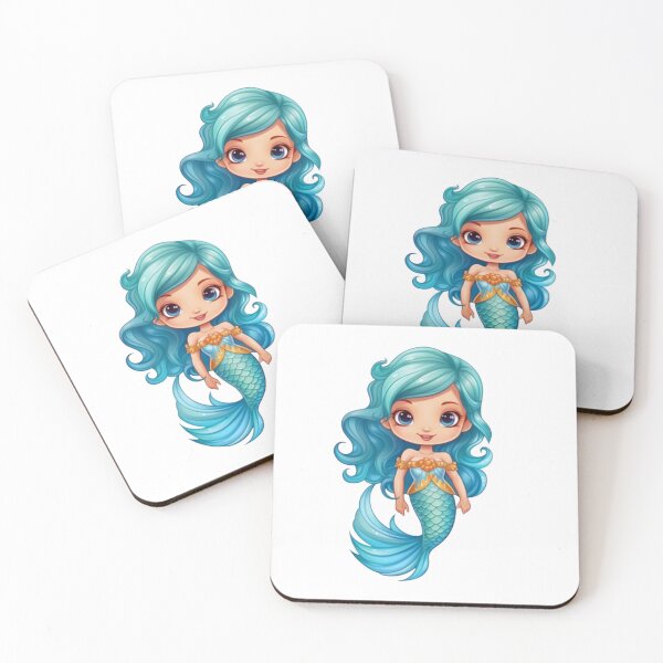 Item preview, A Turquoise Mermaid designed and sold by minjagoods.