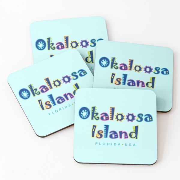 Artikelvorschau, Typografisches Design der Insel Okaloosa Florida entworfen und verkauft von Futurebeachbum.