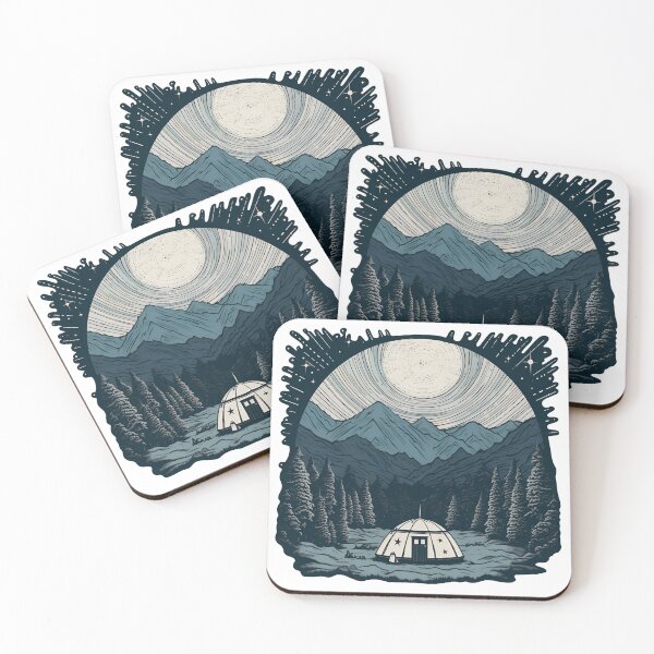 Item preview, Camping in a Yurt Tent Under the Full Moon designed and sold by Grant LaCorte.