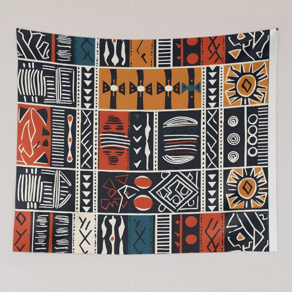 Item preview, Boho African style textile Mudcloth Designs a True Symbol of Africa Pride designed and sold by Justteesme.
