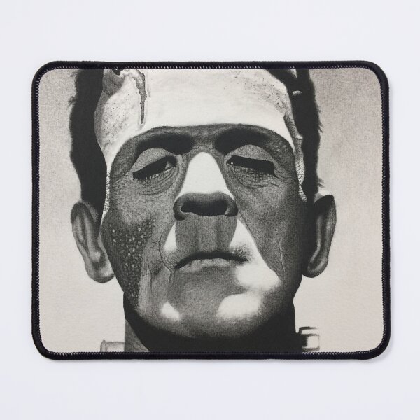 Item preview, Classic Monster Frankenstein Charcoal Drawing designed and sold by charliesprints.