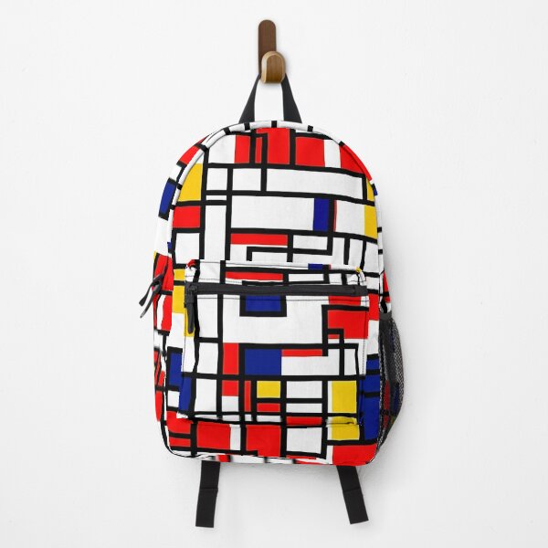 Item preview, Geometric Mondrian-style tile pattern designed and sold by MiracleSociety.