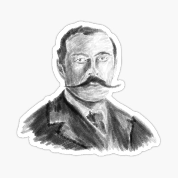 Sir Arthur Conan Doyle Portrait Sticker