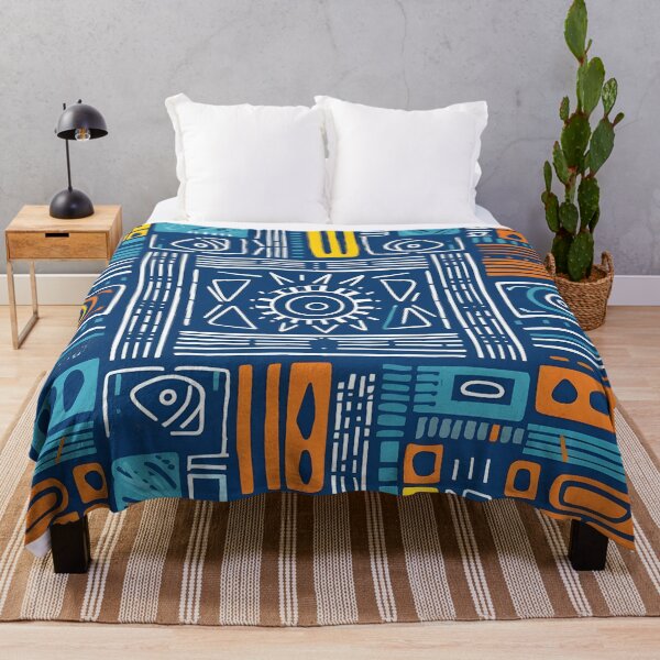 Item preview, True Boho textile Mudcloth Style Design a  Symbol of African Pride designed and sold by Justteesme.