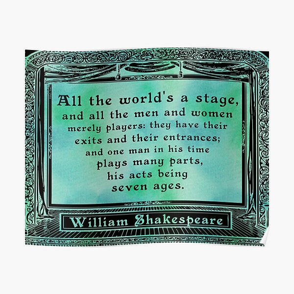 William Shakespeare All the World's a Stage Magnetic Dress Up Wardrobe 