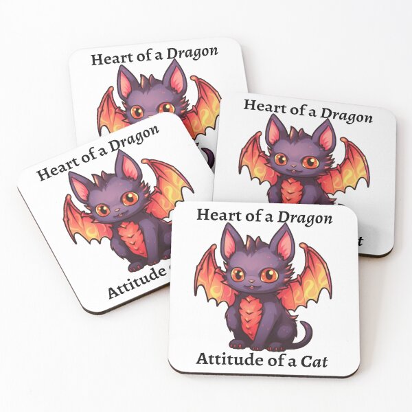 Item preview, Heart Of A Dragon Attitude Of A Cat designed and sold by CreationByLadyV.
