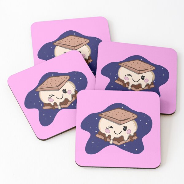 Item preview, Cute Winking S’more with Blue Sky Background  designed and sold by royaldesigns28.
