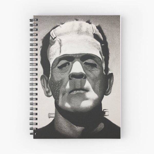 Item preview, Classic Monster Frankenstein Charcoal Drawing designed and sold by charliesprints.
