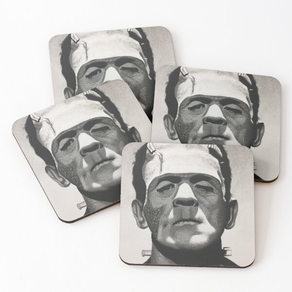Item preview, Classic Monster Frankenstein Charcoal Drawing designed and sold by charliesprints.