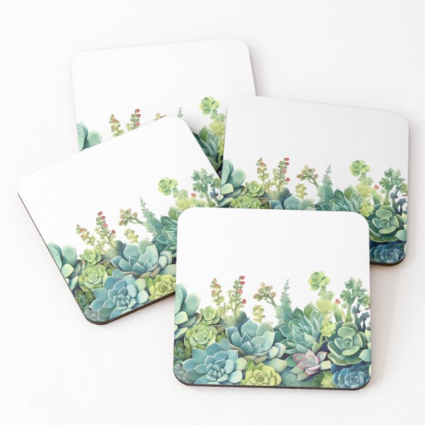 Item preview, Watercolor succulents design designed and sold by SweetWhiskers.