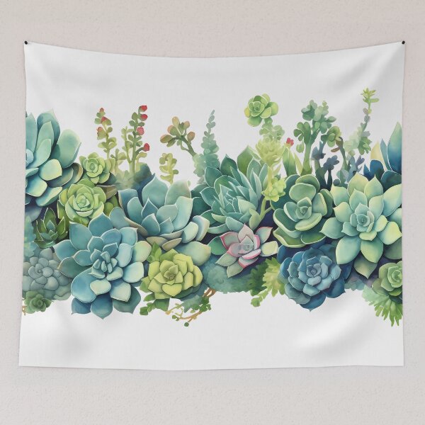 Item preview, Watercolor succulents design designed and sold by SweetWhiskers.