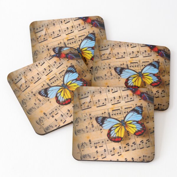 Item preview, Colorful Butterfly On Sheet Music designed and sold by Garry Gay.