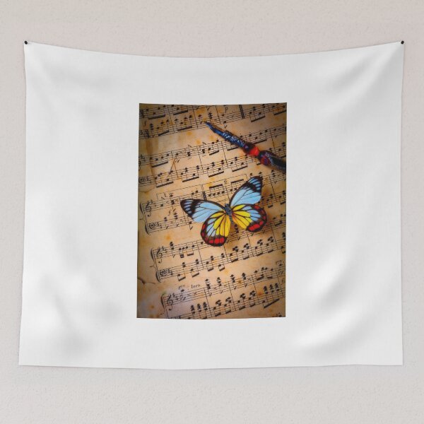 Item preview, Colorful Butterfly On Sheet Music designed and sold by Garry Gay.