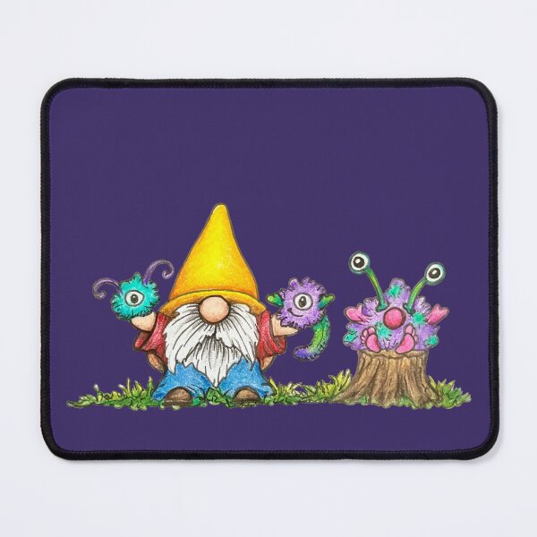 Item preview, Gnome with fuzzy monster frieds designed and sold by SarahCD13.