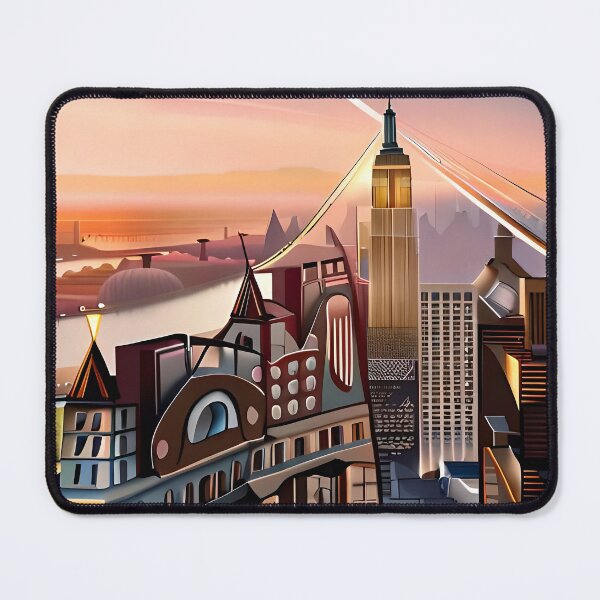 Item preview, New York realistic 1920s landscape designed and sold by Casper-Designs.