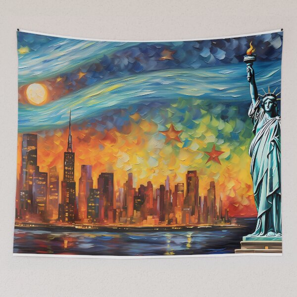 Item preview, A Starry Night in NYC designed and sold by SweetWhiskers.