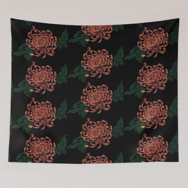 Item preview, Tiger tail chrysanthemum flower with leaves designed and sold by hockeng.