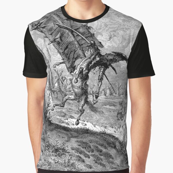 Item preview, Tilting at Windmills - Don Quixote - Gustave Dore designed and sold by forgottenbeauty.