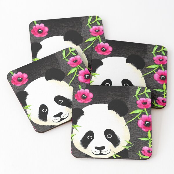 Item preview, Peek-a-Boo Panda - Playful Art Print designed and sold by ZenEverAI.