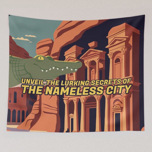 Item preview, The Nameless City Travel Poster Lovecraft Cthulhu designed and sold by GEEK-FACTORY-EU.