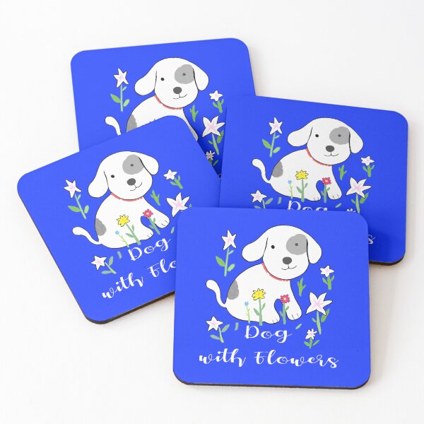 Item preview, Dog with flowers  designed and sold by fernandobos.