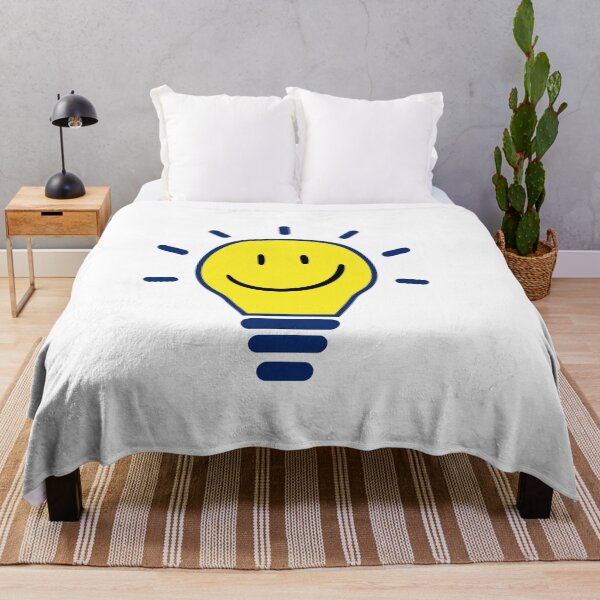 Item preview, light bulb with smiley face designed and sold by BluePlanetStore.