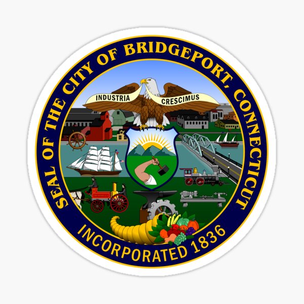 Item preview, Bridgeport Connecticut Logo designed and sold by Nostalgia Tees, Stickers, Art & More.