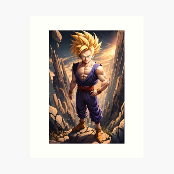 Dragon Ball z Manga page - Gohan Art Board Print by Hierax