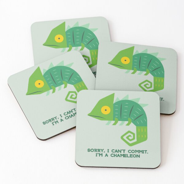 Item preview, Commitment Chameleon: Sorry, I can't commit. I'm a chameleon designed and sold by onlyheba.
