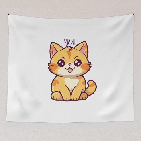 Item preview, Nyan Cat Adorable Miaw face meow designed and sold by PatternPatty.