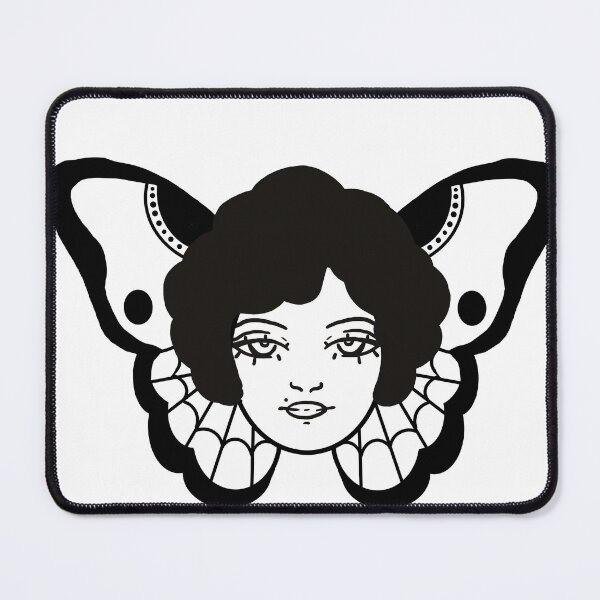 Item preview, base tattoo style butterfly woman designed and sold by KalopsiaDesign.