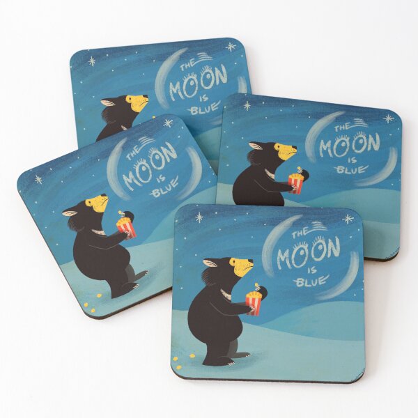 Item preview, Moon is Blue Bear designed and sold by ticklishbiz.