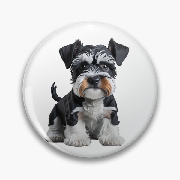 Item preview, Adorable HD Miniature Schnauzer Puppy Portrait - Embrace the Irresistible Cuteness! designed and sold by A2ZDC.