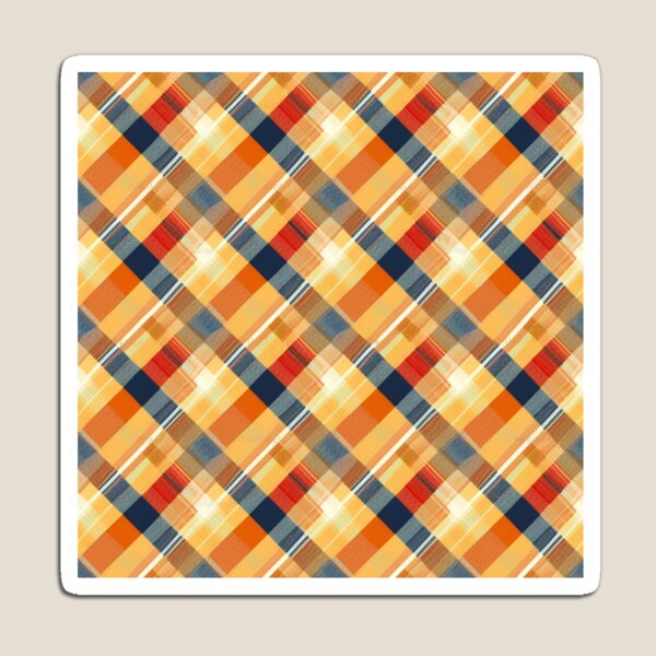 Item preview, Yellow & Blue Diagonal Plaid Style Painted Seamless Pattern designed and sold by PatternsFTW.