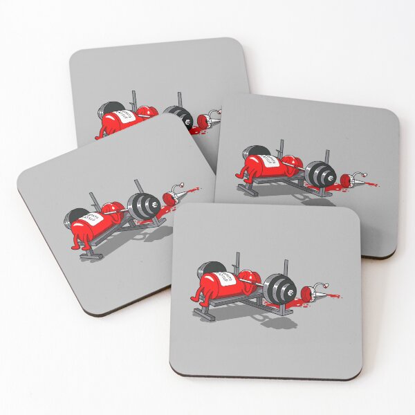 Item preview, Funny Catsup Bench Press Gym Exercise Workout Food Cartoon designed and sold by BoggsNicolasArt.