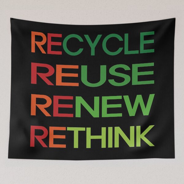 Item preview, Recycle Reuse Renew Rethink designed and sold by EunsooLee.