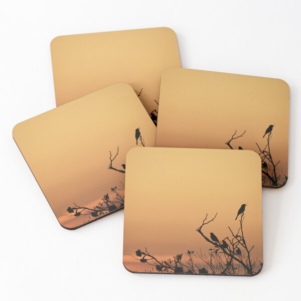 Item preview, Two Little Birds at Sunset - Silhouette designed and sold by imaginethis.