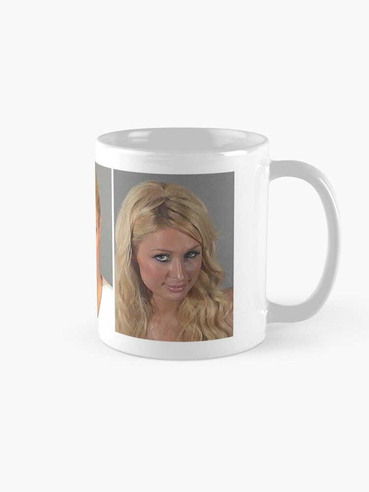 Paris Hilton Ceramic Coffee Mug, Large Coffee Cup with Gold Handle